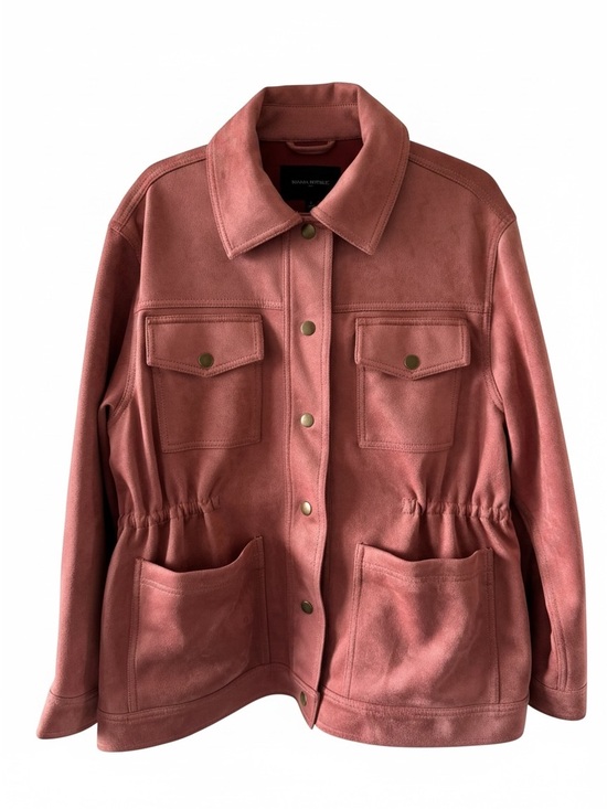 Banana Republic Jackets & Blazers - Banana Republic Suede-Look Utility Jacket in Dusty Rose